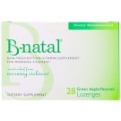 B-natal, Non-Prescription Vitamin Supplement, For Morning Sickness, Green Apple-Flavored, 28 Lozenges