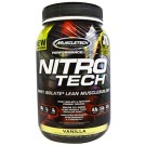 Muscletech, Nitro Tech, Whey Isolate+ Lean MuscleBuilder, Vanilla, 2.00 lbs (907 g)
