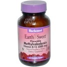 Bluebonnet Nutrition, EarthSweet, Methylcobalamin, Vitamin B-12, Natural Raspberry Flavor, 5000 mcg, 60 Chewable Tablets