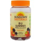 Sundown Naturals, B12, 500 mcg, Raspberry, Mixed Berry & Orange, 50 Gummies