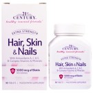 21st Century, Hair, Skin & Nails, Extra Strength, 90 Tablets