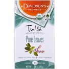 Davidson's Tea, Tulsi, Organic, Pure Leaves Tea, Caffeine-Free, 25 Tea Bags, 1.58 oz (45 g)