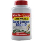 Mason Naturals, Super Calcium 600 + D3 Chewable, Coffee Mocha Flavor, 100 Chewables