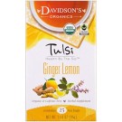 Davidson's Tea, Tulsi, Organic, Ginger Lemon Tea, Caffeine-Free , 25 Tea Bags, 1.58 oz (45 g)