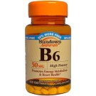 Sundown Naturals, B6, High Potency, 50 mg, 150 Tablets