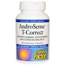Natural Factors, AndroSense T-Correct, 60 Veggie Caps