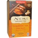 Numi Tea, Organic Turmeric Tea, Three Roots, Caffeine Free, 12 Tea Bags, 1.42 oz (40.2 g)