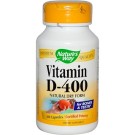 Nature's Way, Vitamin D-400, Natural Dry Form, 100 Capsules