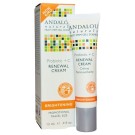 Andalou Naturals, Renewal Cream, Probiotic + C, Brightening, 0.4 fl oz (12 ml)