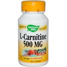 Nature's Way, L-Carnitine, 500 mg, 60 Veggie Caps