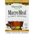 Macrolife Naturals, MacroMeal Ultimate Superfood, Chocolate Protein + Superfoods, 10 Packets, 15.9 oz (450 g)
