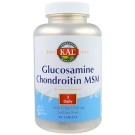 KAL, Glucosamine Chondroitin MSM, Sodium Free, 90 Tablets
