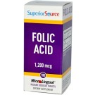 Superior Source, Folic Acid, 1,200 mcg, 100 MicroLingual Instant Dissolve Tablets
