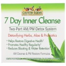 Country Farms, 7 Day Inner Cleanse, Two-Part AM/PM Detox System, 63 AM Cleanse Tablets, 21 PM Restore Tablets