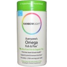 Rainbow Light, Everyone's Omega Fish & Flax Oil, 60 Softgels