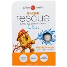 The Ginger People, Ginger Rescue, Chewable Ginger Tablets for Kids, Mighty Mango, 24 Tablets (15.6 g)