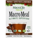 Macrolife Naturals, MacroMeal, Chocolate Protein + Superfoods, 10 Packets, 1.6 oz (45 g) Each