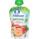 Gerber, 2nd Foods, Organic Baby Food, Apples & Summer Peaches, 3.5 oz (99 g)