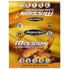 Muscletech, Mission1 Clean Protein Bar, Chocolate Peanut Butter, 12 Bars, 2.12 oz (60 g) Each