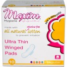 Maxim Hygiene Products, Ultra Thin Winged Pads, Regular, 10 Pads