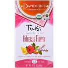 Davidson's Tea, Tulsi, Organic, Hibiscus Flower Tea, Caffeine-Free, 25 Tea Bags, 1.58 oz (45 g)