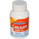 21st Century, Calcium 500 + D3, 90 Caplets