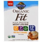 Garden of Life, Organic Fit High Protein Weight Loss Bar, Sea Salt Caramel, 12 Bars, 1.9 oz (55 g) Each