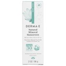 Derma E, Natural Mineral Sunscreen, Sun Care, SPF 30, 2 oz (56 g)