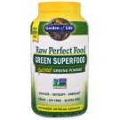 Garden of Life, Raw Perfect Food, Green Superfood, Juiced Greens Powder, 240 Vegan Caps