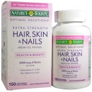 Nature's Bounty, Optimal Solutions, Hair, Skin & Nails, Extra Strength, 150 Rapid Release Liquid Softgels
