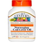 21st Century, Norwegian Cod Liver Oil, 110 Softgels