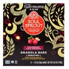 Two Moms in the Raw, Soul Sprout, Granola Bars, Cranberry Chia Crunch, 6 Bars, 1 oz (28 g) Each