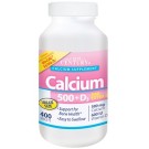 21st Century, Calcium 500 + D3 Plus Extra D3, 400 Caplets
