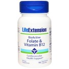Life Extension, BioActive, Folate & Vitamin B12, 90 Veggie Caps