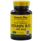 Nature's Plus, Vitamin B-12, 500 mcg, 90 Tablets