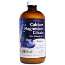 Life Time, High Potency Calcium Magnesium Citrate, Plus Vitamin D-3, Blueberry, 16 fl oz (473 ml)