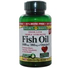 Nature's Bounty, Odor-Less Fish Oil, Triple Strength, 1400 mg, 39 Coated Softgels