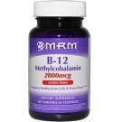 MRM, B-12, Methylcobalamin, 2000 mcg, 60 Sublingual Lozenges