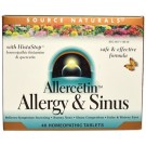 Source Naturals, Allercetin, Allergy & Sinus, 48 Homeopathic Tablets