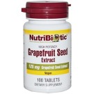 NutriBiotic, Grapefruit Seed, Extract, 125 mg, 100 Tablets