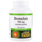 Natural Factors, Bromelain, 500 mg, 180 Capsules