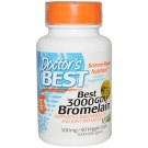 Doctor's Best, Best 3000 GDU Bromelain, 500 mg, 90 Veggie Caps