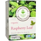 Traditional Medicinals, Relaxation Teas, Organic Raspberry Leaf, Naturally Caffeine Free, 16 Wrapped Tea Bags, .85 oz (24 g)