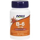 Now Foods, B-6, 50 mg, 100 Tablets
