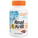 Doctor's Best, Real Krill, Enhanced with DHA & EPA, 60 Softgels