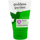Goddess Garden, Organics, Facial, Natural Sunscreen, SPF 30, 3.4 oz (96 g)