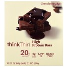 ThinkThin, High Protein Bar, Chocolate Fudge, 10 Bars, 2.1 oz (60 g) Each