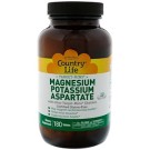 Country Life, Magnesium Potassium Aspartate, 180 Tablets