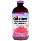Bluebonnet Nutrition, Liquid Calcium, Magnesium Citrate Plus Vitamin D3, Natural Raspberry Flavor, 16 fl oz (472 ml)