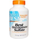 Doctor's Best, Best Glucosamine Sulfate, 750 mg, 180 Capsules